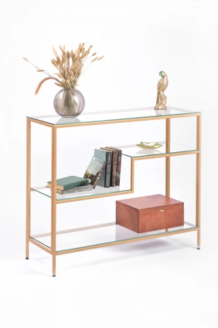 Консольный стол AllConsoles 1011-CG clear золотой