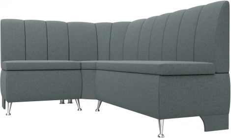 Диван кухонный угловой Кантри левый угол (Серый/Рогожка) Лига Диванов арт.122502L