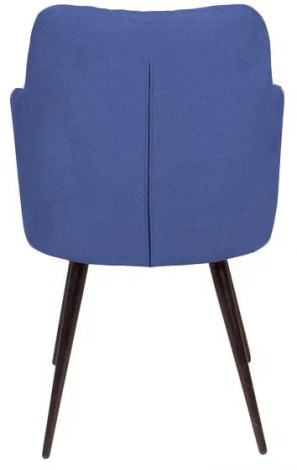 Стул поворотный на 360 градусов Hunt ромб, бархат синий 29 / чёрный конус Top Concept 80686