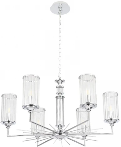 Подвесная люстра Crystal Lux GLORIA SP6 CHROME (220V, на цепи)