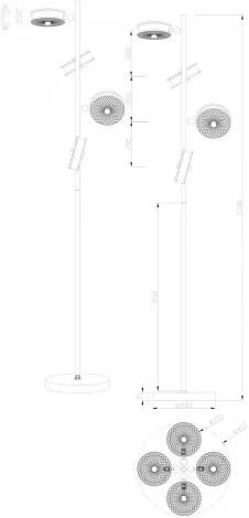 Торшер Stilfort Sportu 4012/05/04F (LED, 220V)
