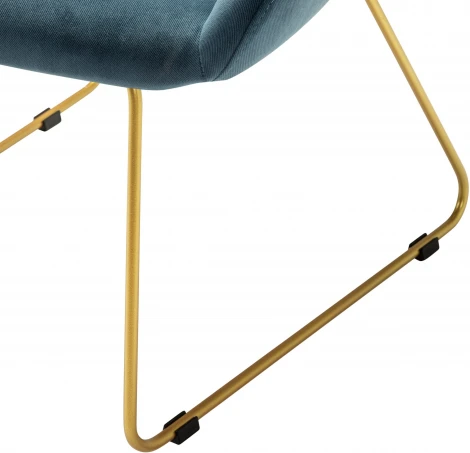 Кресло Kent Diag blue/Линк золото R-Home арт.410119154h_Diagblue_золото_линк