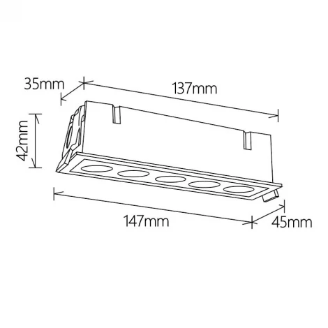 Встраиваемый светильник светодиодный Mantra Blau 9133