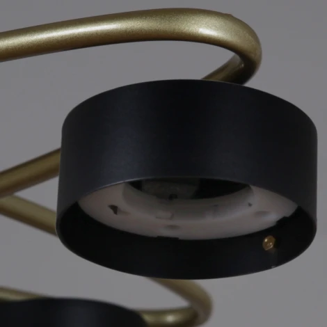 Потолочная люстра на штанге Reluce 06658-0.3-08 GD+BK GX53 (220V)