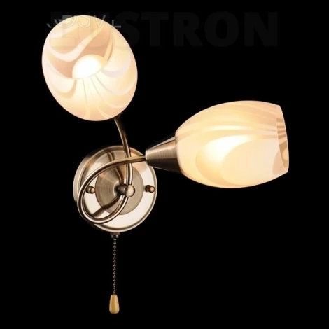 Бра Eurosvet 2275 2275/2 античная бронза (220V, выключатель)