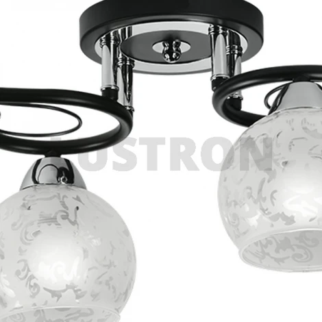 Потолочная люстра IDLamp Carmela 234/4PF-Blackchrome