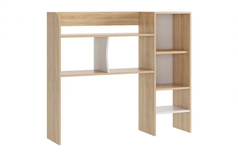 Энерджи Надстройка 1200 прямая Mebelson (ЛДСП/Дуб сонома,Белый) арт.MDE-08.1623