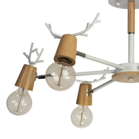 Потолочная люстра на штанге Loft IT Sven 10024/6 White (220V, рога)