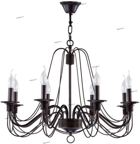 Подвесная люстра Freya Velia FR2046-PL-08-BR (220V, на цепи, подсвечник, свеча)
