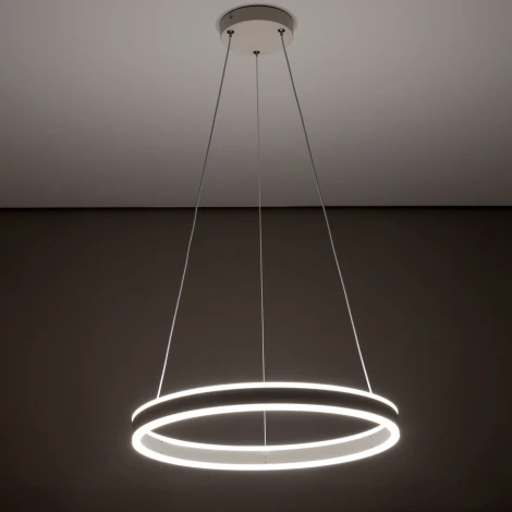 Люстра подвесная Дуэт CL719500 (регулировка яркости, LED, 220V, пульт управления, на тросе, кольцо)