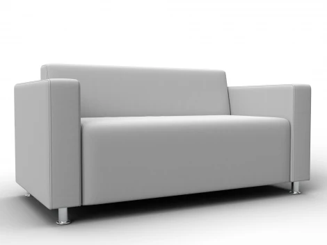 Диван прямой Лига-093 ВН (ДСП,Брус,Фанера,Экокожа/Белый) Лига Диванов 134959