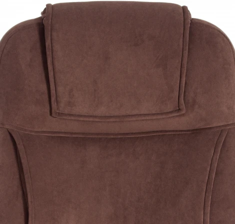 Кресло BERGAMO хром (22) флок , коричневый, 6 Tetchair 19372