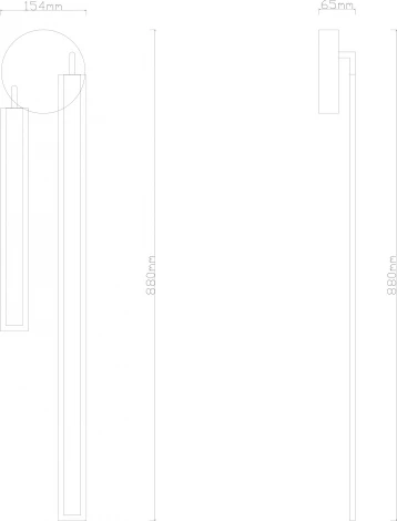 Настенный светильник Arte Lamp A2019AP-36BK (LED, 220V)