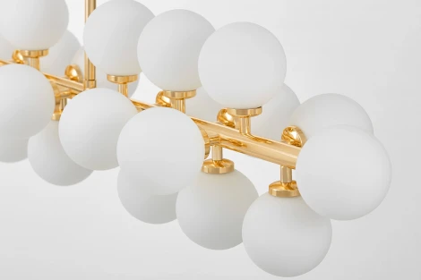 Потолочная люстра на штанге Lumina Deco Marsiada LDP 6033-24 GD