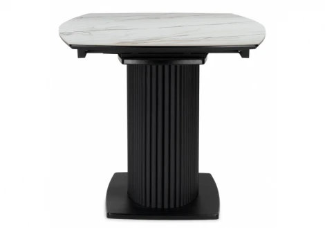 Керамический стол Фестер 160(205)х90 gilt white / черный 625979