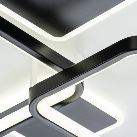 Потолочная люстра Escada Module 10235/4 SQUARE LED*105W Black/White