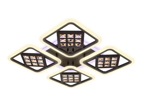 Потолочная люстра Ambrella Acrylica Ice FA287 (регулировка яркости, LED, 220V, пульт управления, управление смартфоном, умный дом - PC.Lamper)