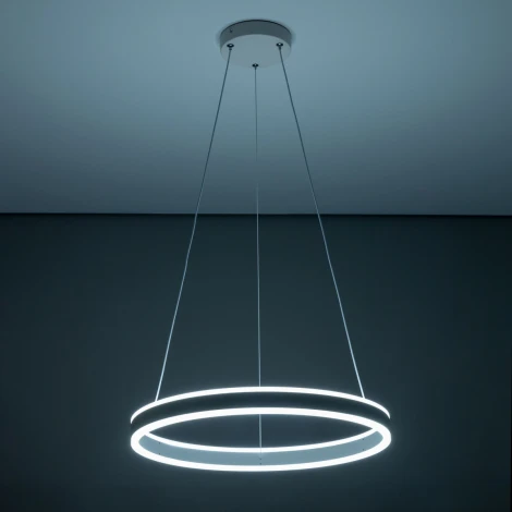 Люстра подвесная Дуэт CL719500 (регулировка яркости, LED, 220V, пульт управления, на тросе, кольцо)