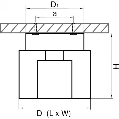 Встраиваемый точечный светильник Lightstar Tubo 160104 (220V)