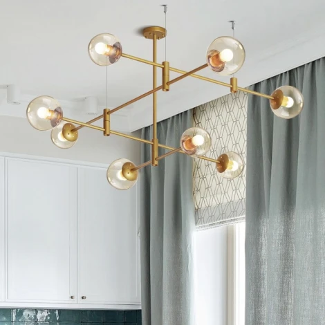Люстра на штанге Gap Золото ImperiumLoft Gap01 (140725-26) (220V, шарики)