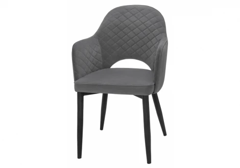Обеденный стул на металлокаркасе Woodville Vener dark gray 11864