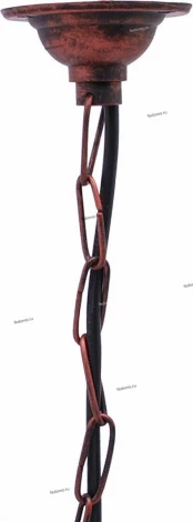 Подвес уличный Horoz Leylak, 1 плафон, медь с черным и прозрачным