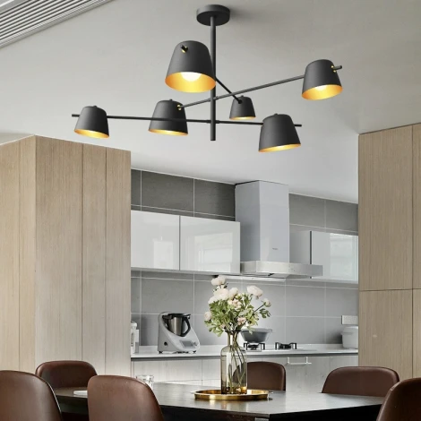 Потолочная люстра на штанге Goda Black ImperiumLoft Goda01 (151692-26) (220V)