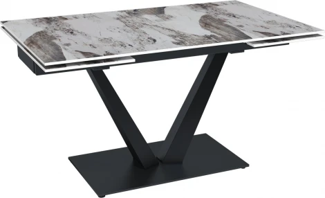 Стол раскладной Malibu (140+40+40), керамика глянцевая Pandora Top Concept арт.22773