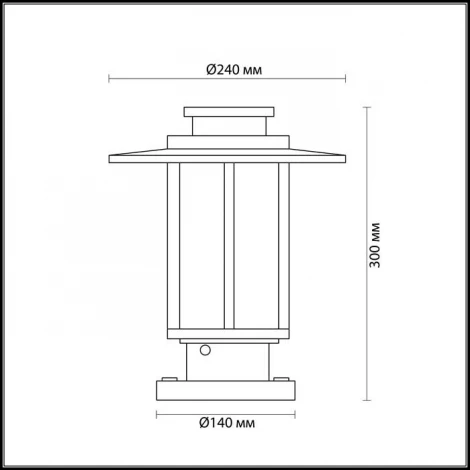 Наземный светильник Odeon Light Mito 4047/1B (220V, IP54)