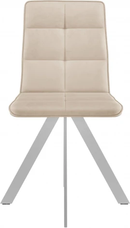 Стул DikLine 230 поворотный B03 BEIGE, ножки белые арт.00-00066552
