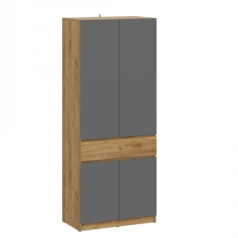 Шкаф двухстворчатый Арника с ящиком "Авиньон", Графит