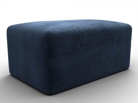 Модуль пуф Лига-060 НПБ (ЛДСП,Брус,Фанера,Велюр/Синий) Лига Диванов 129571