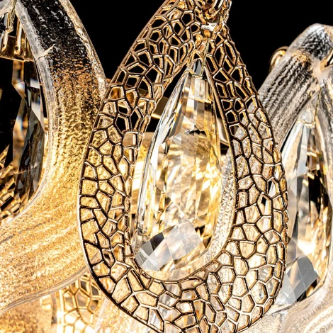 Подвесная люстра хрустальная Modelux ML.6197.600 GD