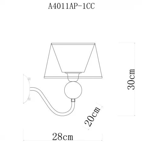 Бра Arte Lamp Turandot A4011AP-1CC