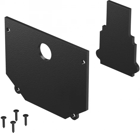 Комплект заглушек к шинопроводу Exility для монтажа в натяжной ПВХ потолок Maytoni Accessories for tracks Exility TRA034EC-SCH-42B