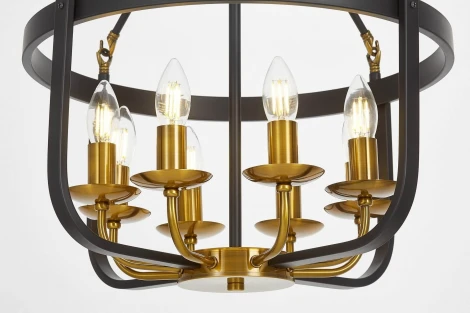 Подвесная люстра Lumina Deco Berling LDP 8024-8 BK+MD