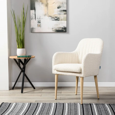 Стул Olaf бежевый/нат.дуб R-Home арт.410126111h_Beige_нат.дуб