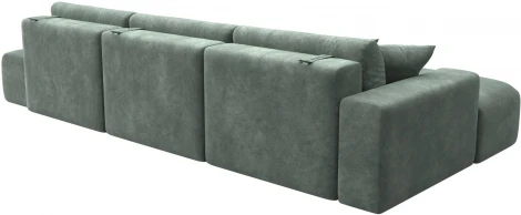 Диван угловой Лига-036 НПБ Модерн Лонг левый угол Лига Диванов (Велюр) арт.127746L