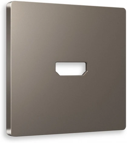 Лицевая панель Ambrella Volt ALFA (Темная бронза матовый) для HDMI розетки QUANT AP6440