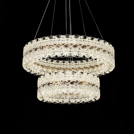 Подвесная люстра светодиодная с пультом с регулировкой цветовой температуры Modelux ML.8185.600.400 GD