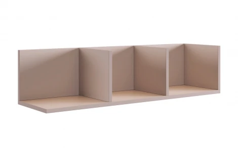 Рич Полка навесная 2 Mebelson (ЛДСП/Бежевый) арт.174977,3367