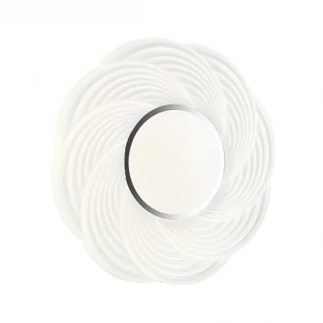 Настенно-потолочный светильник Sonex Bigo 7687/DL пластик/белый/серебристый LED 48Вт (220V, круглые, IP43)