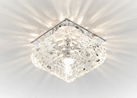 Встраиваемый точечный светильник Ambrella Кристальный дизайн D7333 CL/CH