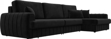 Диван угловой Лига-057 НПБ Лонг угол правый Лига Диванов (Велюр) арт.129302