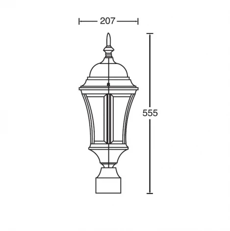 Уличный консольный светильник Oasis Light Astoria 1 L Bg 91303L