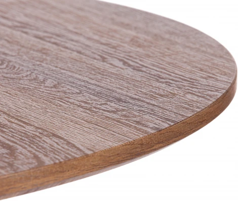 Стол RUSTO (mod. 283) МДФ/металл, D100 х 75 см, Black (Черный) / Walnut (Орех) 10 Tetchair 15520