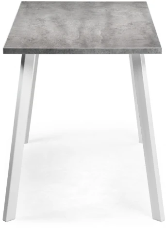 Стол Notta Тринити Лофт 140 25 мм бетон / белый матовый 489659