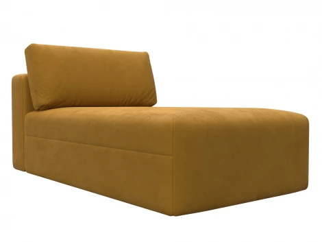 Модуль канапе Лига-060 НПБ (ЛДСП,Брус,Фанера,Велюр/Желтый) Лига Диванов 129564