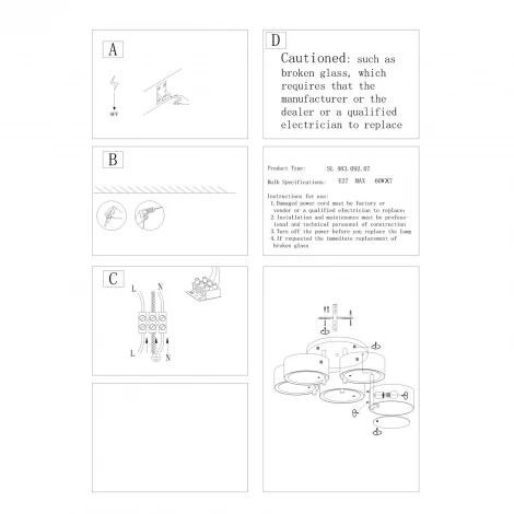 Потолочная люстра ST Luce Foresta SL483.092.07
