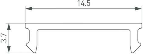 Экран SL-KANT-H18-2000 FLAT OPAL (Arlight, Пластик) 049155